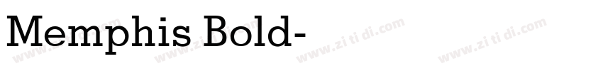 Memphis Bold字体转换
